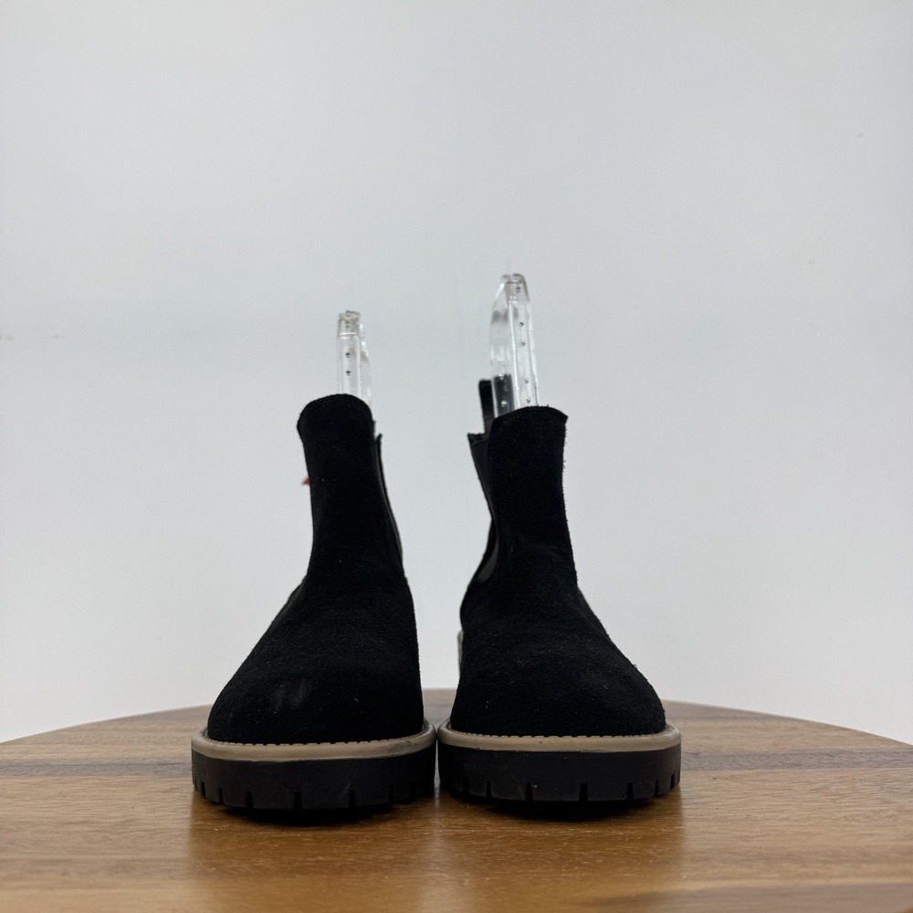 Womens Blondo Matilda Black Suede Waterproof Lug Sole Heel Chelsea Boot Size 8 M - Picture 3 of 9